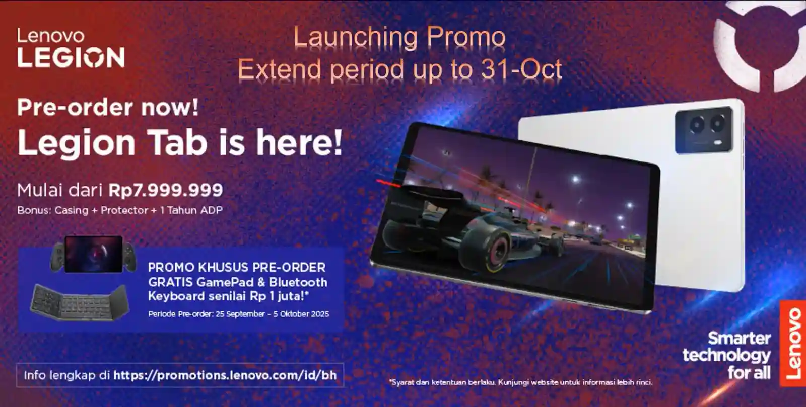 Pre-Order Lenovo Legion Tab