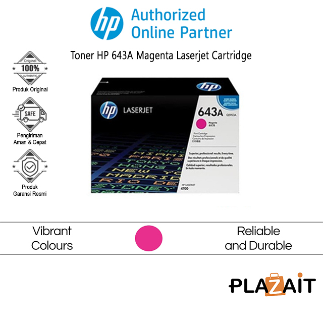 HP Toner 643A Original Laserjet Cartridge Magenta