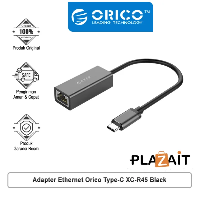 Adapter Ethernet Orico Type-C 1000Mbps XC-R45 Black