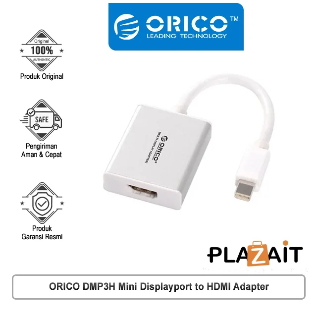 Adapter mini DP Orico to HDMI Display Graphics DMP3H Silver