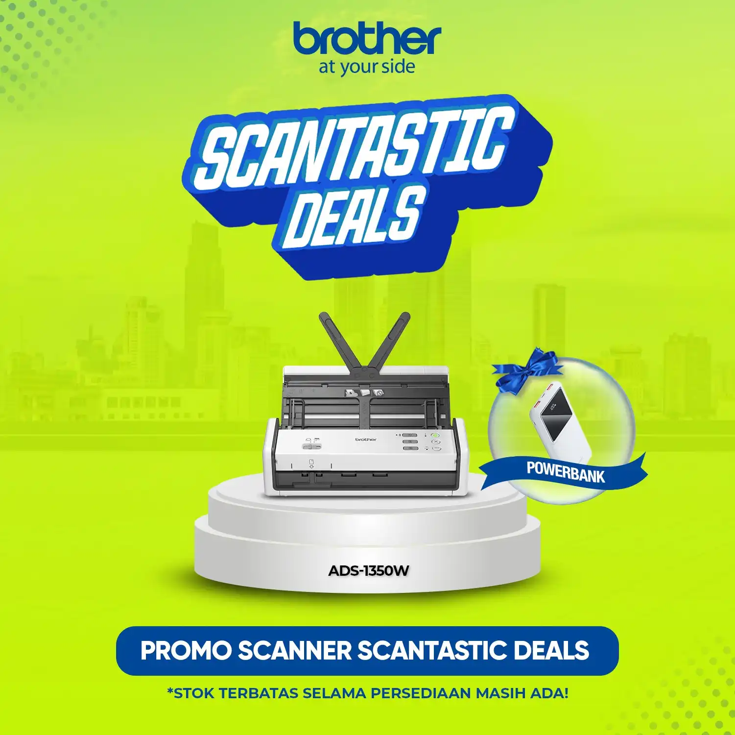 Brother Scanner ADS-1350W Portable Document