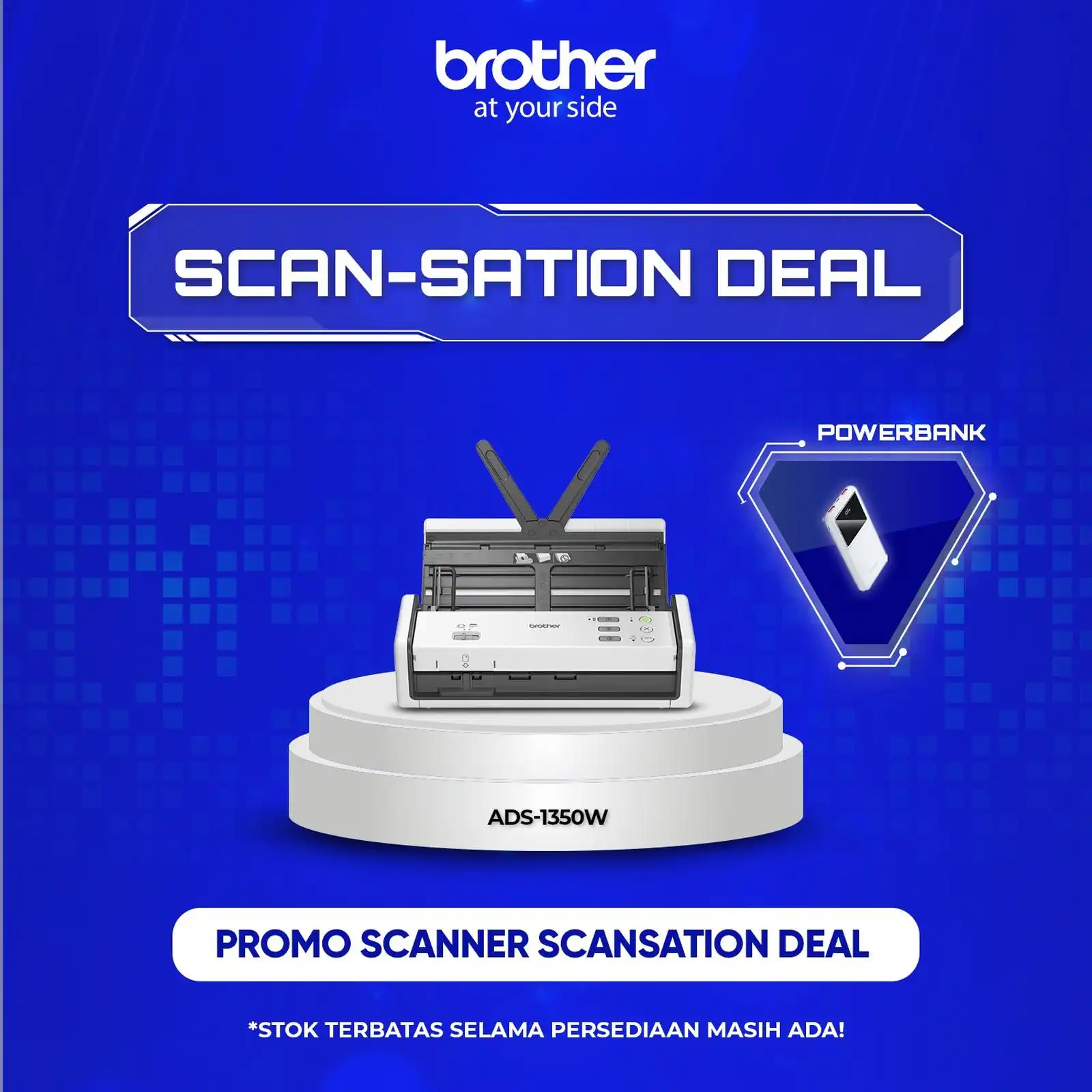 Brother Scanner ADS-1350W Portable Document