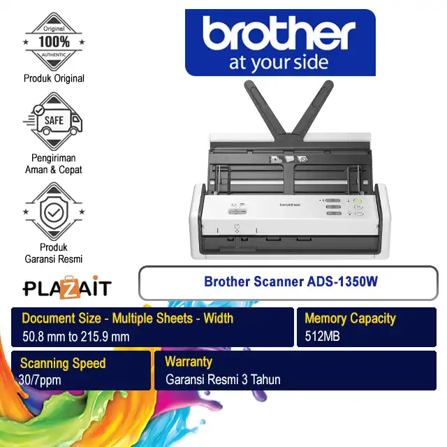Brother Scanner ADS-1350W Portable Document