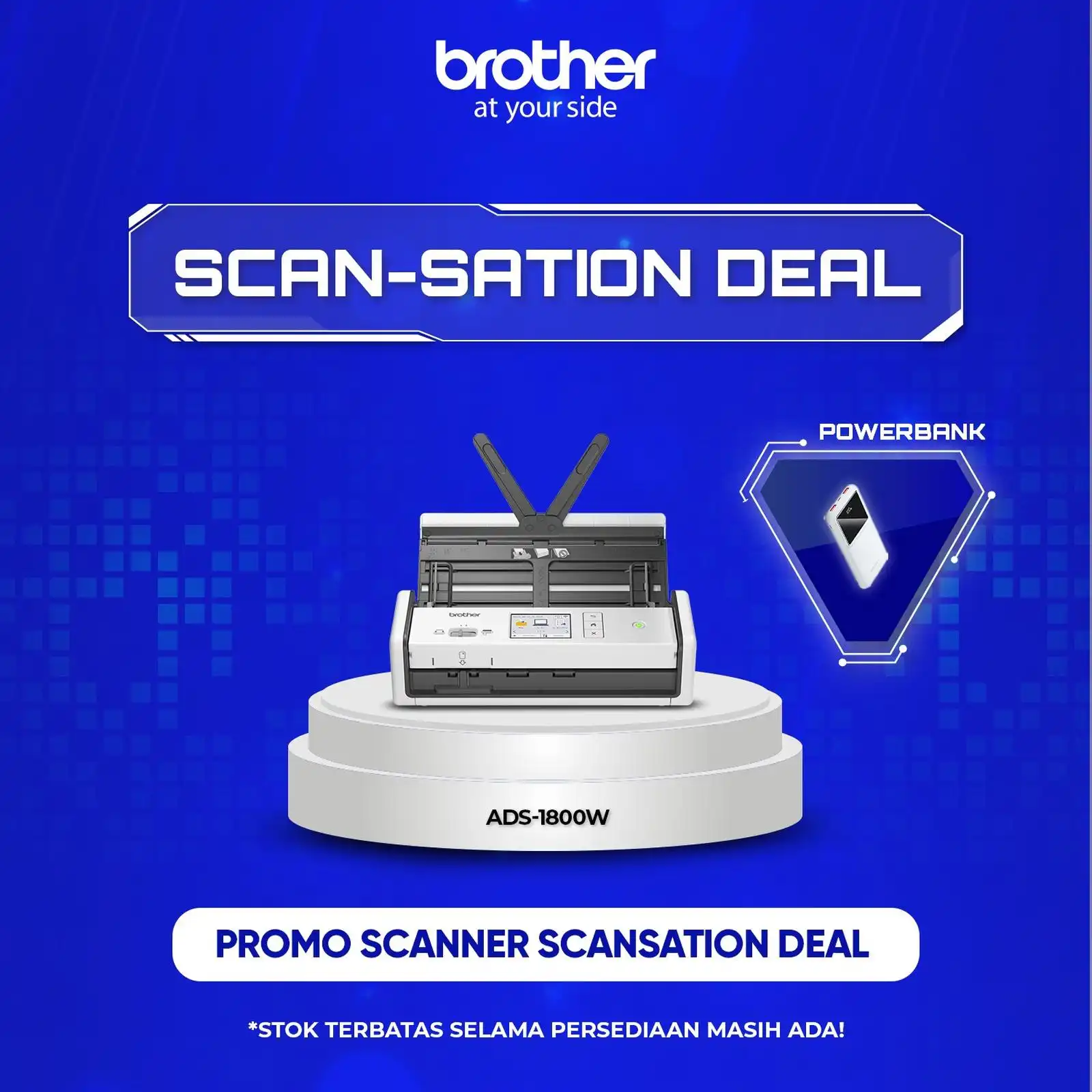Brother Scanner ADS-1800W Portable Document