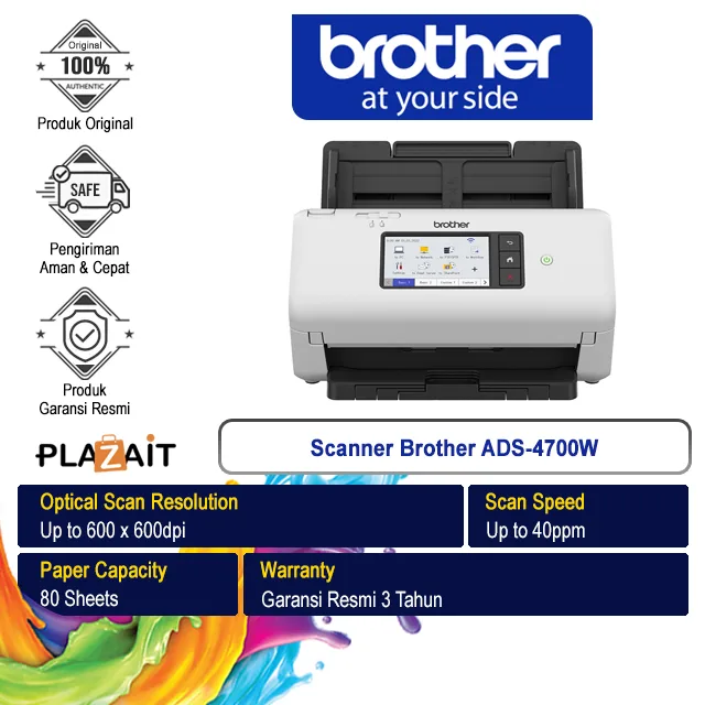 Brother Scanner ADS-4700W Professional Desktop Document