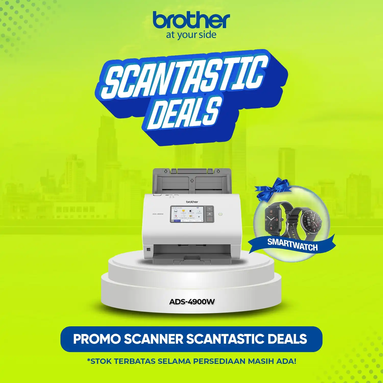 Brother Scanner ADS-4900W Professional Desktop Document