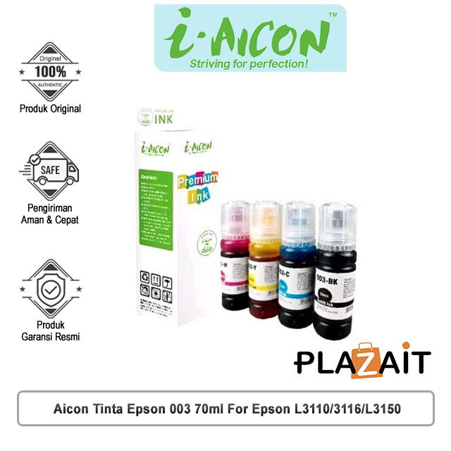 Aicon Tinta Epson 003 70ml For Epson L3110/3116/L3150