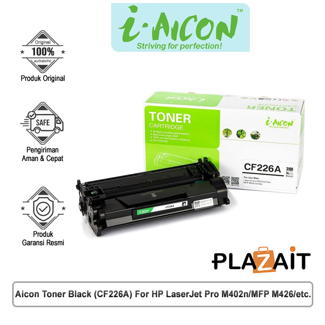 AICON Toner CF226A Black For HP LaserJet pro M402n/dn/dw/MFP M426 fdn/fdw