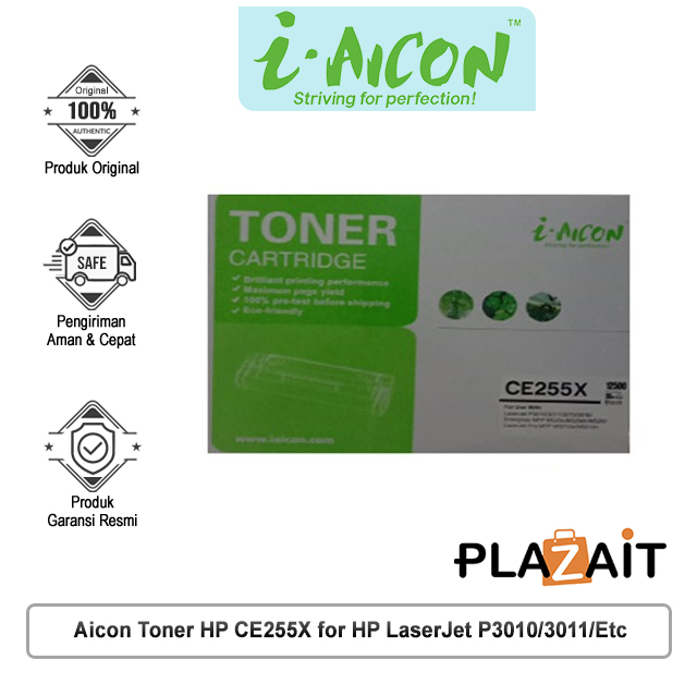 Aicon Toner HP CE255X for HP LaserJet P3010/3011/3015/3016/Enterprise MFP M525c/Etc