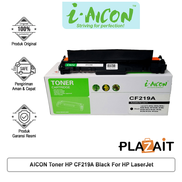 AICON Toner HP CF219A Black For HP LaserJet Pro M102A/M102W/M104A/M104W/etc