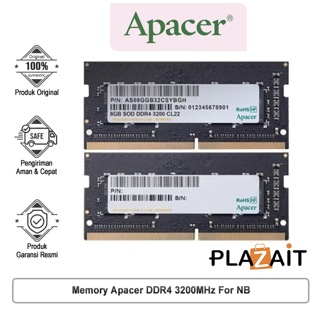 Apacer Memory DDR4 3200MHz For NB