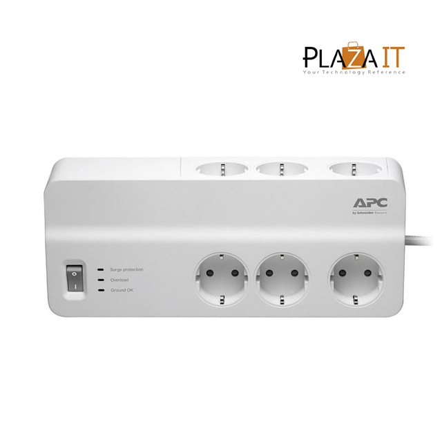 APC Surge Protector PM6GR 6 Out, 1,8 Meter 2300 Watt