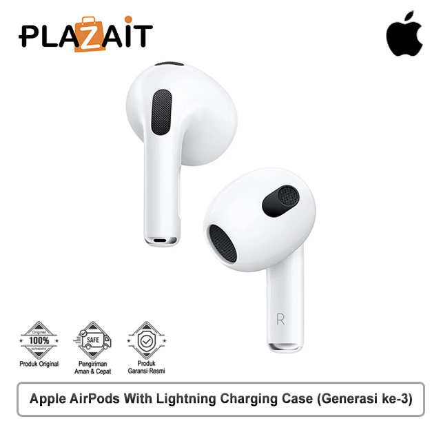 Apple AirPods With Lightning Charging Case (Generasi ke-3)