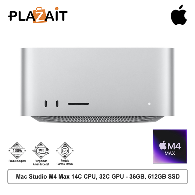 Apple Mac Studio M4 Max 14-core CPU and 32-core GPU - 36GB, 512GB SSD