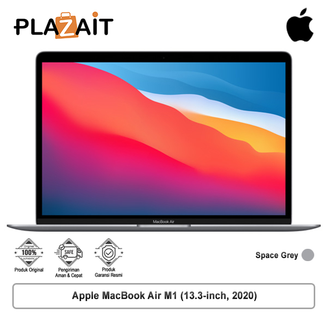 Apple MacBook Air M1 (13.3-inch, 2020) 8C CPU, 7C GPU - 8GB, 256GB SSD, Space Grey