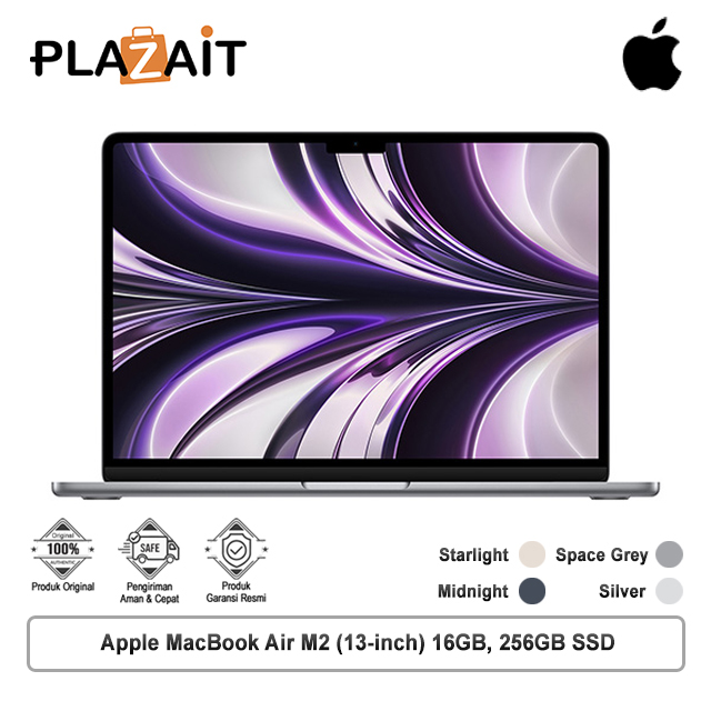 Apple MacBook Air M2 (13-inch) 8-core CPU and 8-core GPU – 16GB, 256GB SSD