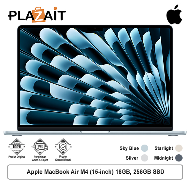 Apple MacBook Air M4 (15-inch) 10-core CPU and 10-core GPU – 16GB, 256GB SSD