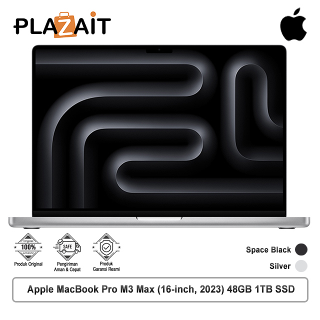 Apple MacBook Pro M3 Max (16-inch) 16‑core CPU and 40‑core GPU - 48GB, 1TB SSD