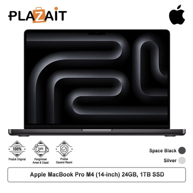 Apple MacBook Pro M4 (14-inch) 10-core CPU and 10-core GPU - 24GB, 1TB SSD