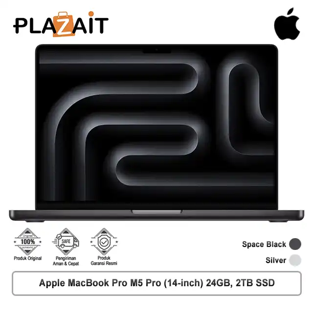 Apple MacBook Pro M5 Pro (14-inch) 18-core CPU and 20-core GPU - 24GB, 2TB SSD