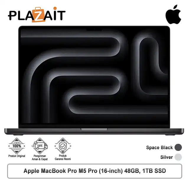 Apple MacBook Pro M5 Pro (16-inch) 18-core CPU and 20-core GPU - 48GB, 1TB SSD