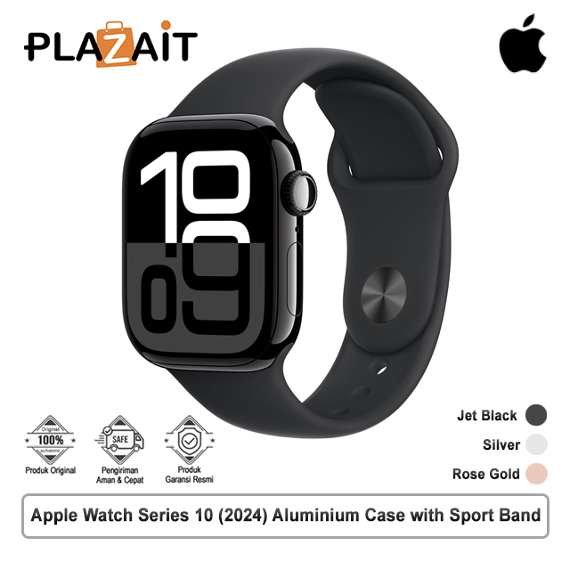 Apple Watch Series 10 (2024) GPS, Aluminium Case with Sport Band