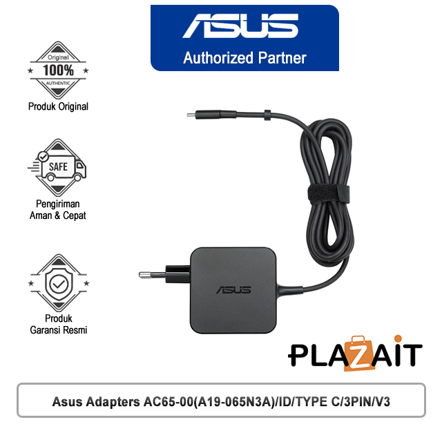 Asus Adapters AC65-00(A19-065N3A)/ID/TYPE C/3PIN/V3