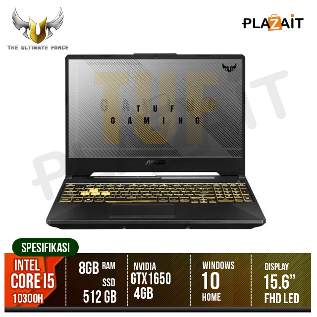 Asus TUF F15 FX506LH-I565B6T /Core i5-10300H/8GB/512GB SSD/VGA 4GB/15.6″/Win 10 Home/Grey Metal