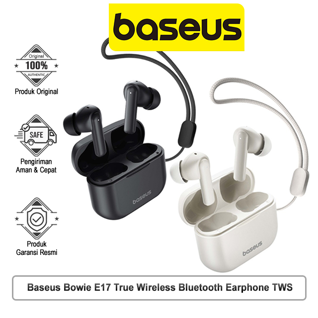Baseus Bowie E17 True Wireless Bluetooth Earphone TWS 25 H - Listening ENC Lanyard