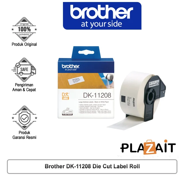 Brother DK-11208 Die Cut Label Roll