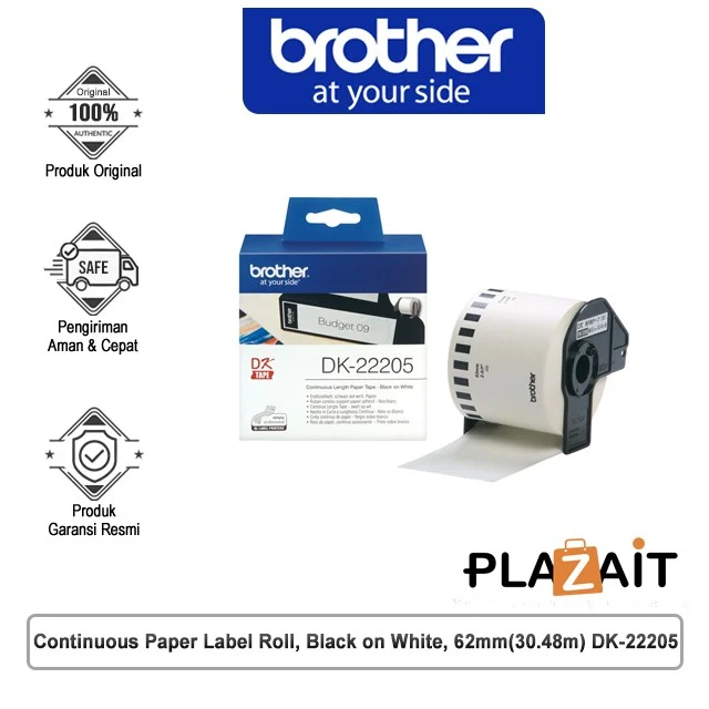 Brother DK-22205 Continuous Paper Label Roll