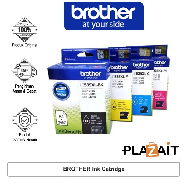 BROTHER Ink Catridge LC-539BK / LC-535 C/M/Y