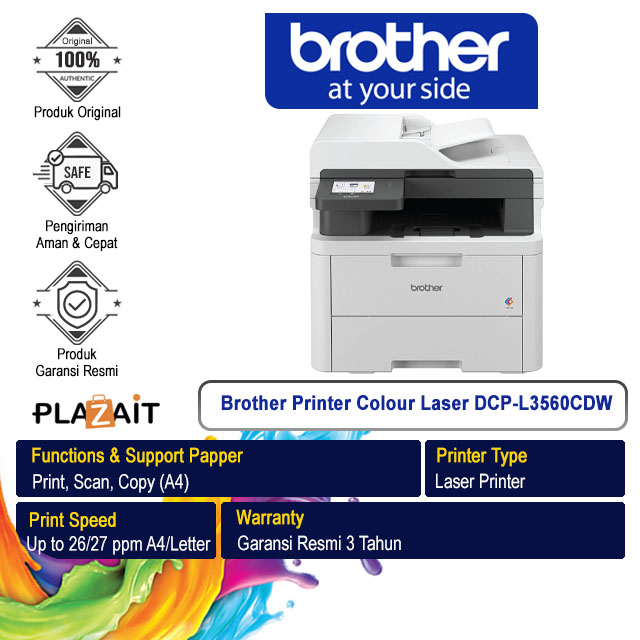 Brother Printer Colour Laser DCP-L3560CDW All In One