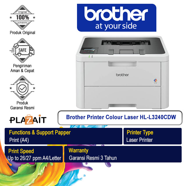 Brother Printer Colour Laser HL-L3240CDW Print Only