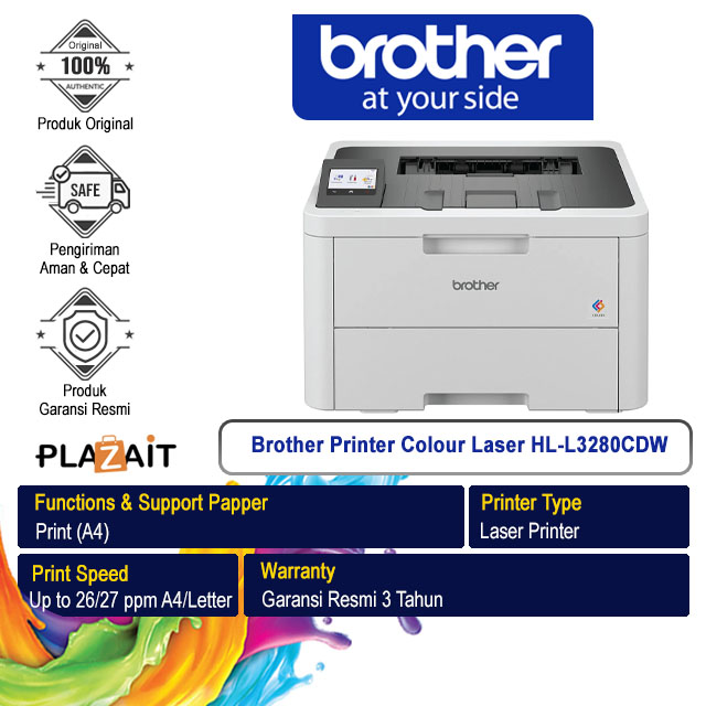 Brother Printer Colour Laser HL-L3280CDW Print Only