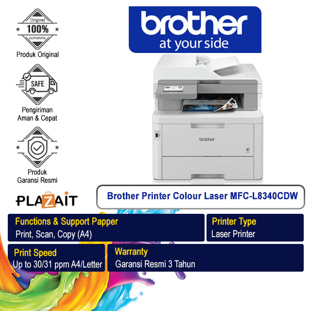 Brother Printer Colour Laser MFC-L8340CDW All In One