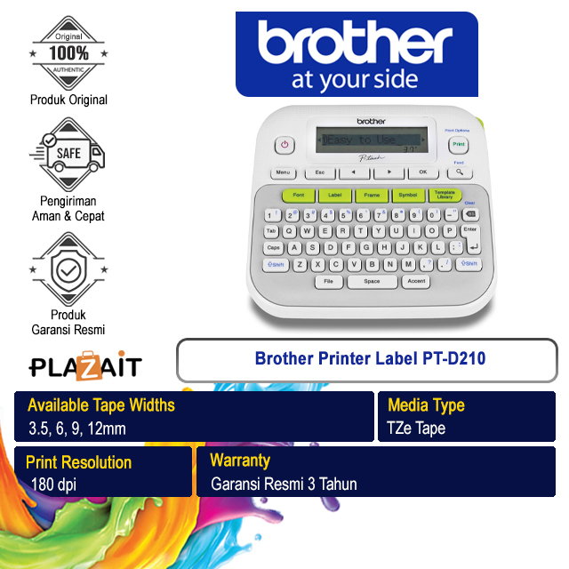 Brother Printer Label PT-D210 Label Maker