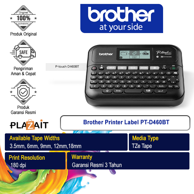 Brother Printer Label PT-D460BT Label Maker