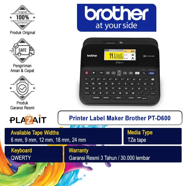 BROTHER Printer Label PT-D600