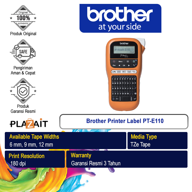 Brother Printer Label PT-E110 Label Maker