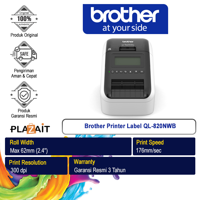 Brother Printer Label QL-820NWB Label Maker