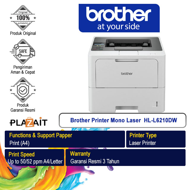Brother Printer Mono Laser  HL-L6210DW Print Only