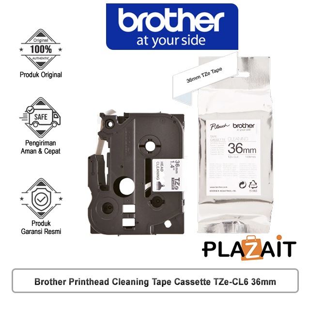 Brother Printhead Cleaning Tape Cassette TZe-CL6 36mm