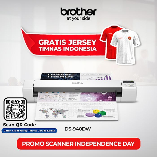 Brother Scanner Duplex and Wireless Mobile DS-940DW