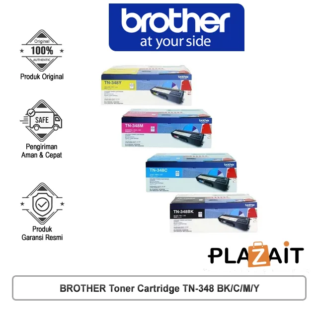 BROTHER Toner Cartridge TN-348 BK/C/M/Y
