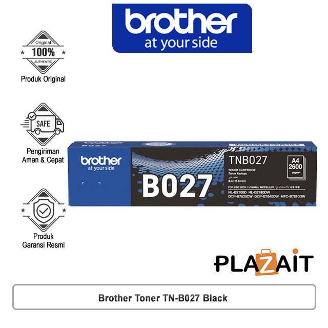 Brother Toner TN-B027 Black (2,600 pages)