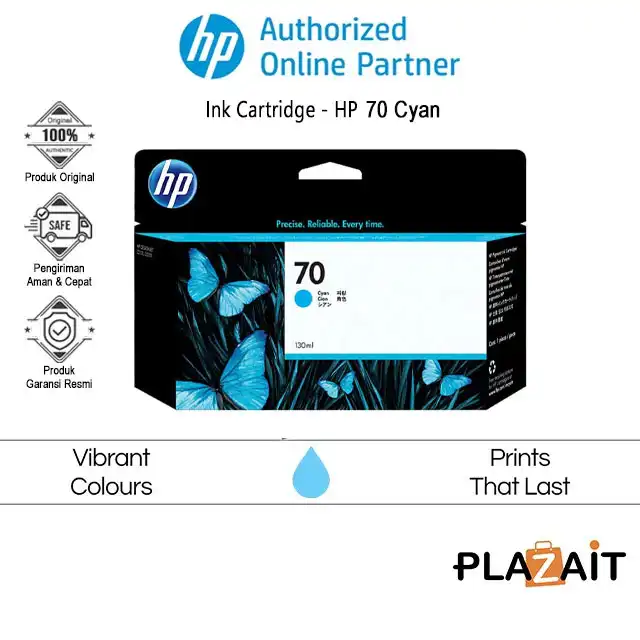 HP 70 Cyan Original Ink Cartridge