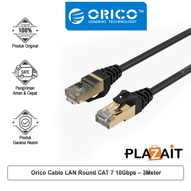 Cable LAN Round Orico CAT 7 10Gbps - 3Meter