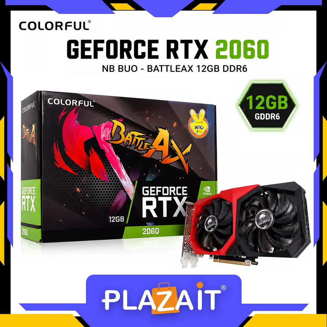 VGA COLORFUL GEFORCE RTX 2060 NB DUO-BATTLE-AX 12GB GDDR6 LIKE NEW