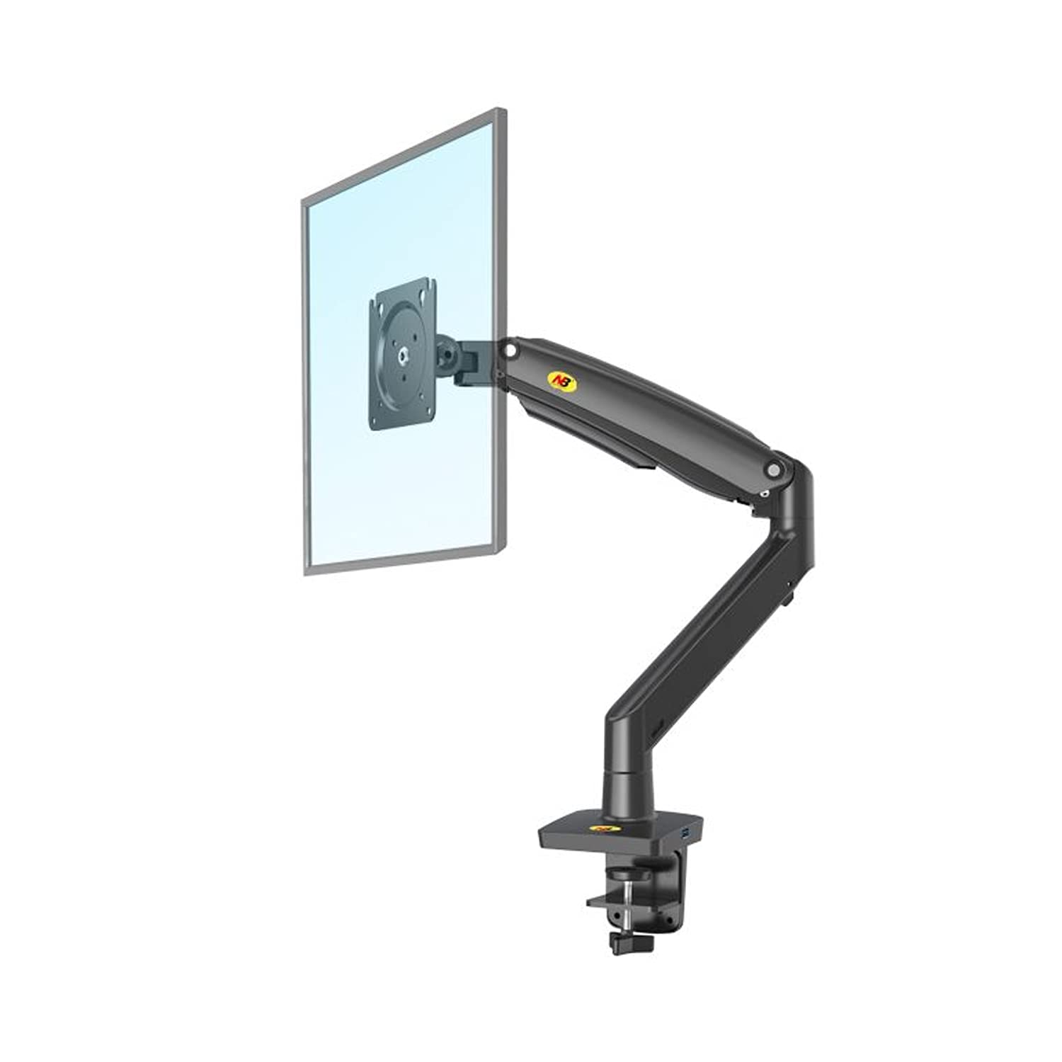 North Bayou Desk Mount Full Motion Swivel Computer Monitor Arm with 13  Inches Adjustable Height for